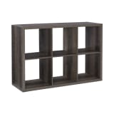 Kinne Collection Gray 6 Cubby Storage Cabinet