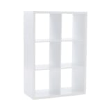 Kinne Collection White 6 Cubby Storage Cabinet