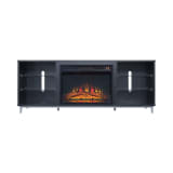 Brighton 60" Fireplace TV Stand in Onyx
