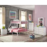 Sutton Collection Twin over Full Bunkbed in White