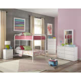 Sutton Collection Twin over Twin Bunkbed in White