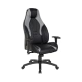 Commander_Gaming_Chair_in_Black_Faux_Leather_and_Grey_Accents_Main_Image