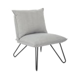 Riverdale Chair in Dove with Black Legs