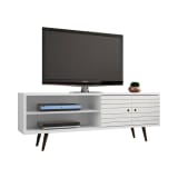 Liberty 62.99" Mid-Century Modern TV Stand in White
