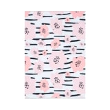 Laurel Collection Ivory & Pink Washable Rug (3' x 5')