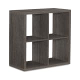 Kinne Collection Gray 4 Cubby Storage Cabinet