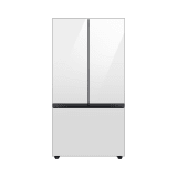 Samsung Bespoke 30 Cu. Ft. 3-Door French Door Refrigerator with Beverage Center in White Glass - RF30BB660012