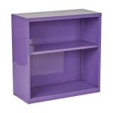 Metal Bookcase in Purple Finish