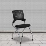2 Pk. Galaxy Mobile Nesting Chair with Black Fabric Seat