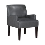 Main Street Guest Chair in Pewter Faux leather