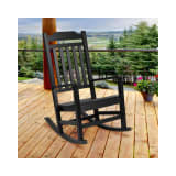 Winston All Weather Poly Resin Rocking Chair in Black