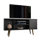 Liberty 53.14" Mid-Century Modern TV Stand in Black