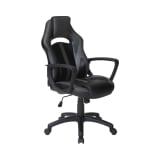 Influx_Gaming_Chair_in_Black_Faux_Leather_with_Grey_Accents_Main_Image