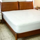 Capri Comfortable Sleep White Mattress Pad - Deep Pocket - Full Size - Quilted Cotton Top - Hypoallergenic - Fits 8"-21" Mattresses
