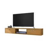 Liberty 62.99" Floating Entertainment Center in Cinnamon
