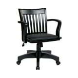 Deluxe_Wood_Bankers_Chair_with_Vinyl_Padded_Seat_in_Black_Finish_and_Black_Vinyl_Fabric_Main_Image