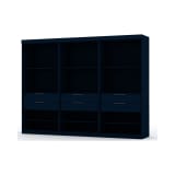 Mulberry Open 3 Sectional Closet - Set of 3 in Tatiana Midnight Blue
