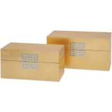 Danes Gold Leaf Boxes - Set of 2 - 99989