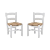Wembley Collection White Kids Chair Set of 2