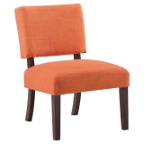 Jasmine Accent Chair in Tangerine Fabric
