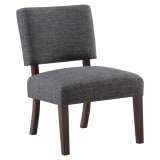 Jasmine Accent Chair in Charcoal Fabric