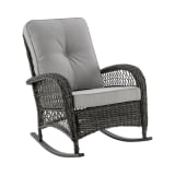 Fruttuo Patio Rocking Chair with Grey Cushions