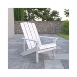 Charlestown All Weather Poly Resin Wood Adirondack Chair in White