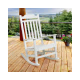 Winston All Weather Poly Resin Rocking Chair in White