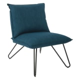 Riverdale Chair in Azure with Black Legs
