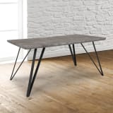 Corinth 31.5" x 63" Rectangular Dining Table in Faux Concrete Finish