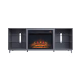 Brighton 60" Fireplace TV Stand in Grey