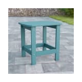 Charlestown All Weather Poly Resin Wood Adirondack Side Table in Sea Foam