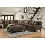 Brooklyn Sectional - Sofa, Loveseat & Wedge - BROOKSECT