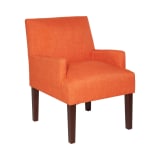 Main Street Guest Chair in Tangerine Fabric