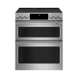 30 in. 6.7 cu. ft. Smart Slide-In Double Oven Electric Range with Convection in Stainless Steel - CES750P2MS1