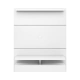 City 1.2 Floating Wall Theater Entertainment Center in White Gloss