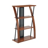 Aurora Bookcase with Powder-Coated Black Accents
