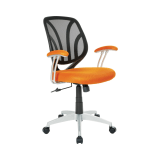 Screen_Back_Chair_with_Orange_Mesh_Fabric_and_Silver_Coated_Arms_and_Base_Main_Image