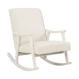 Gainsborough Rocker in Linen Fabric with Antique White Frame