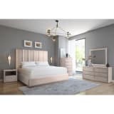 Adrian Collection Cream Solid Pine King Bed