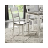 Triad White & Grey Collection Side Chair