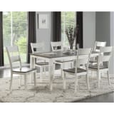 Triad White & Grey Collection Dining Set