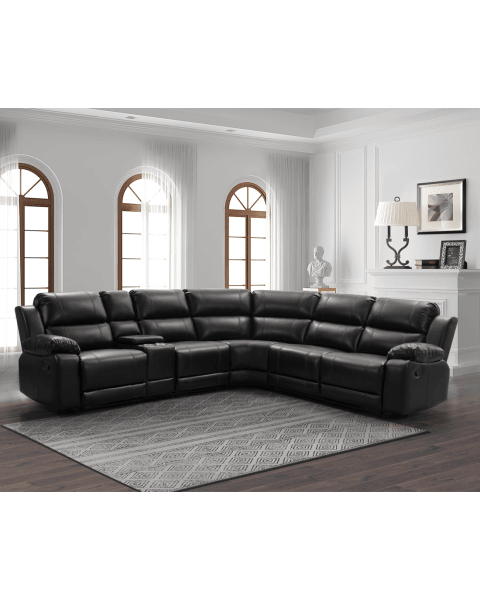 Griffin Collection Walnut Reclining Sectional