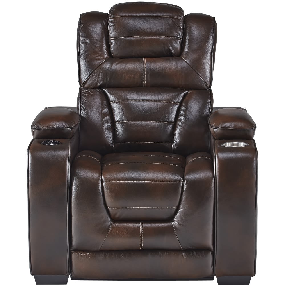 Titanium Power Plus Leather Recliner, Leather Power Recliner Chairs