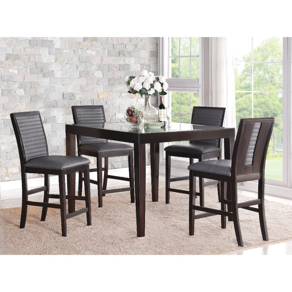 Vegas Dining Counter Table & 4 Chairs Holland House - VEGASCTRDR | Conn's