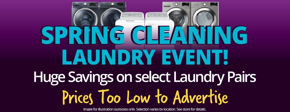 Spring Cleaning Laundry Event in-store prices too low to advertise